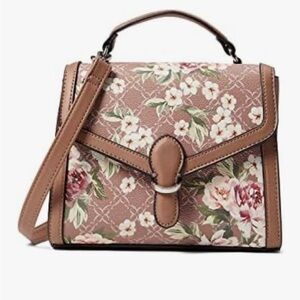 NINE WEST Floral PINKISH BROWN Handbag